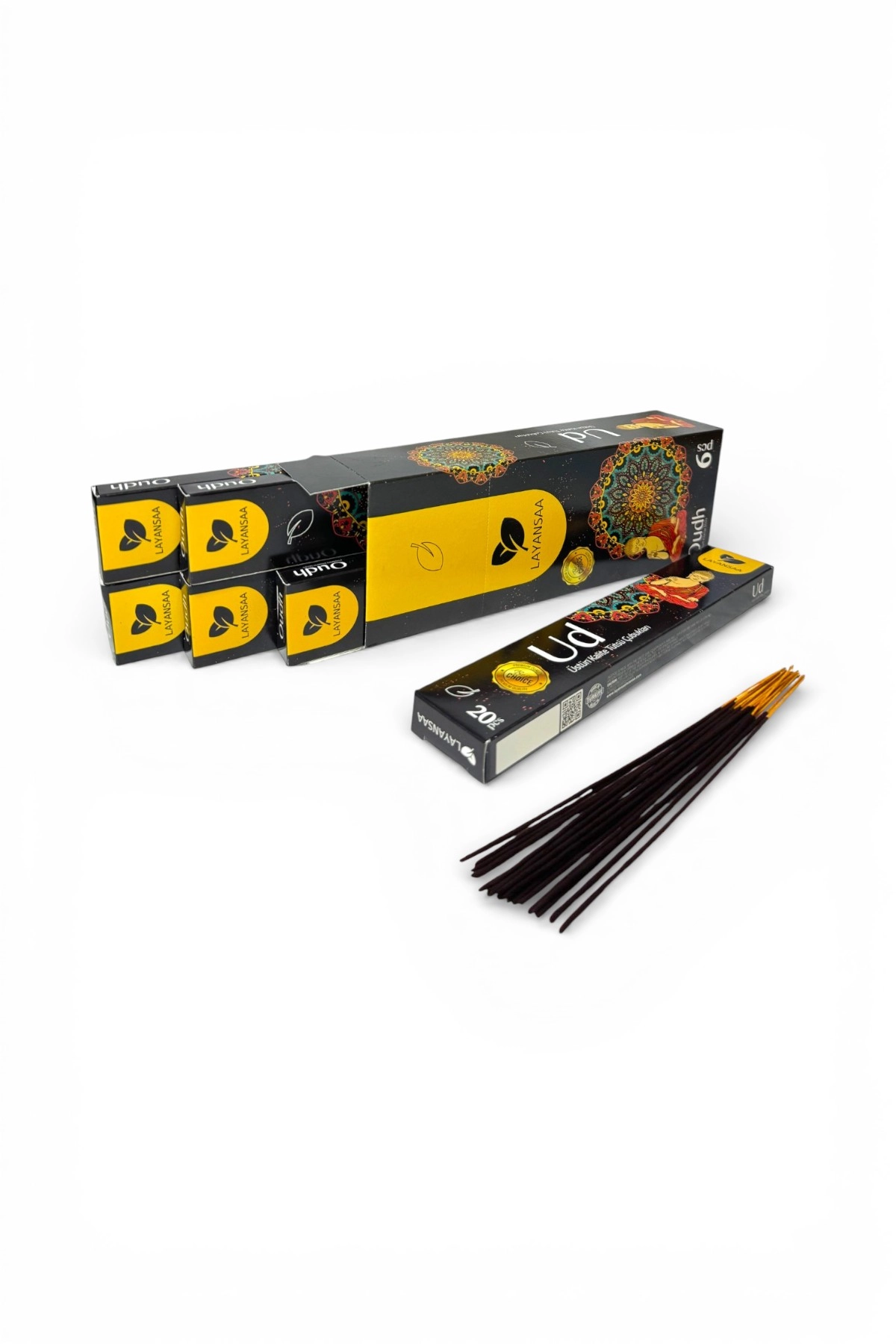 Layansaa Ud Ağacı Tütsüsü – 20’li Doğal Çubuk Tütsü