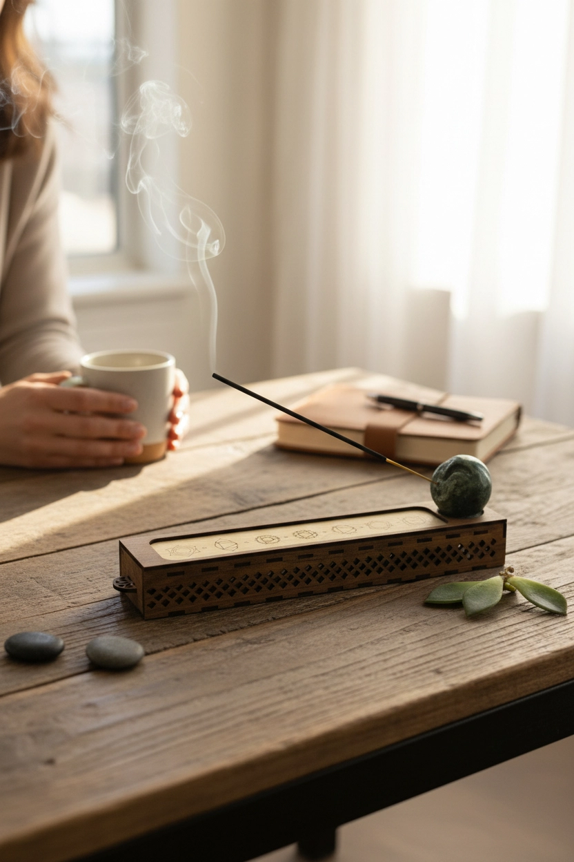 ARCHE Serisi ATA Chakra Edition | Premium Ahşap Tütsülük