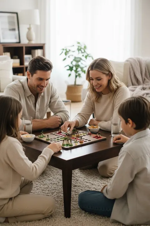Ahşap Ludo Oyunu (Kızma Birader) - 4 Kişilik Premium Masa Oyunu