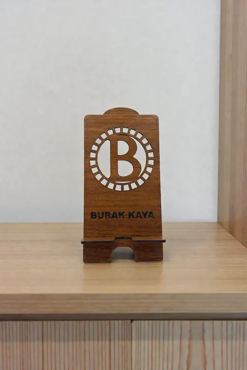 Kişiye Özel Orman Ağacı Desenli Telefon Tutucu (Tüm Harfler)