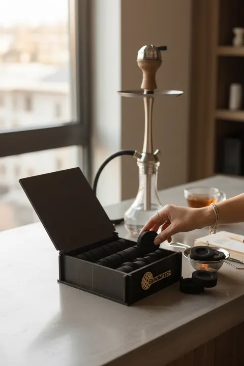 Premium Hızlı Yanan 24'lü Tablet Kömür - Nargile ve Buhur İçin Özel Seri