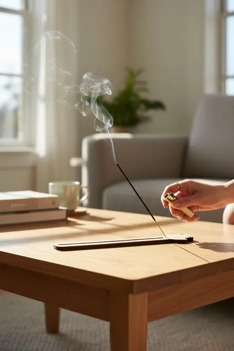 Zaman Kum Saati Ahşap Tütsülük – Spiritüel Minimal Tasarım
