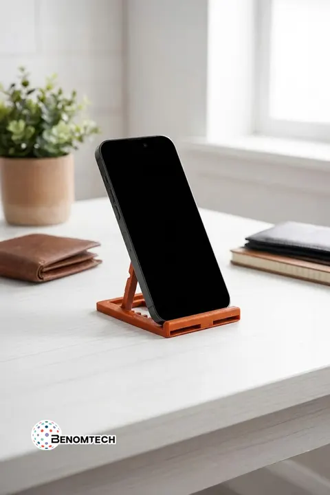 Katlanabilir Masaüstü Telefon ve Tablet Standı (Kahverengi)