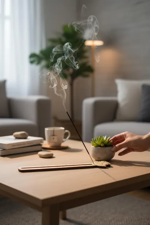 Zaman Kum Saati Ahşap Tütsülük – Spiritüel Minimal Tasarım