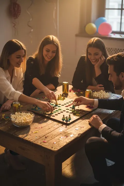 Ahşap Ludo Oyunu (Kızma Birader) - 4 Kişilik Premium Masa Oyunu